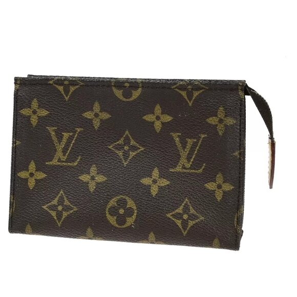 LOUIS VUITTON Poche Toilette 15 Clutch Pouch Bag Monogram Leather M47546 68ED199 - Picture 1 of 13